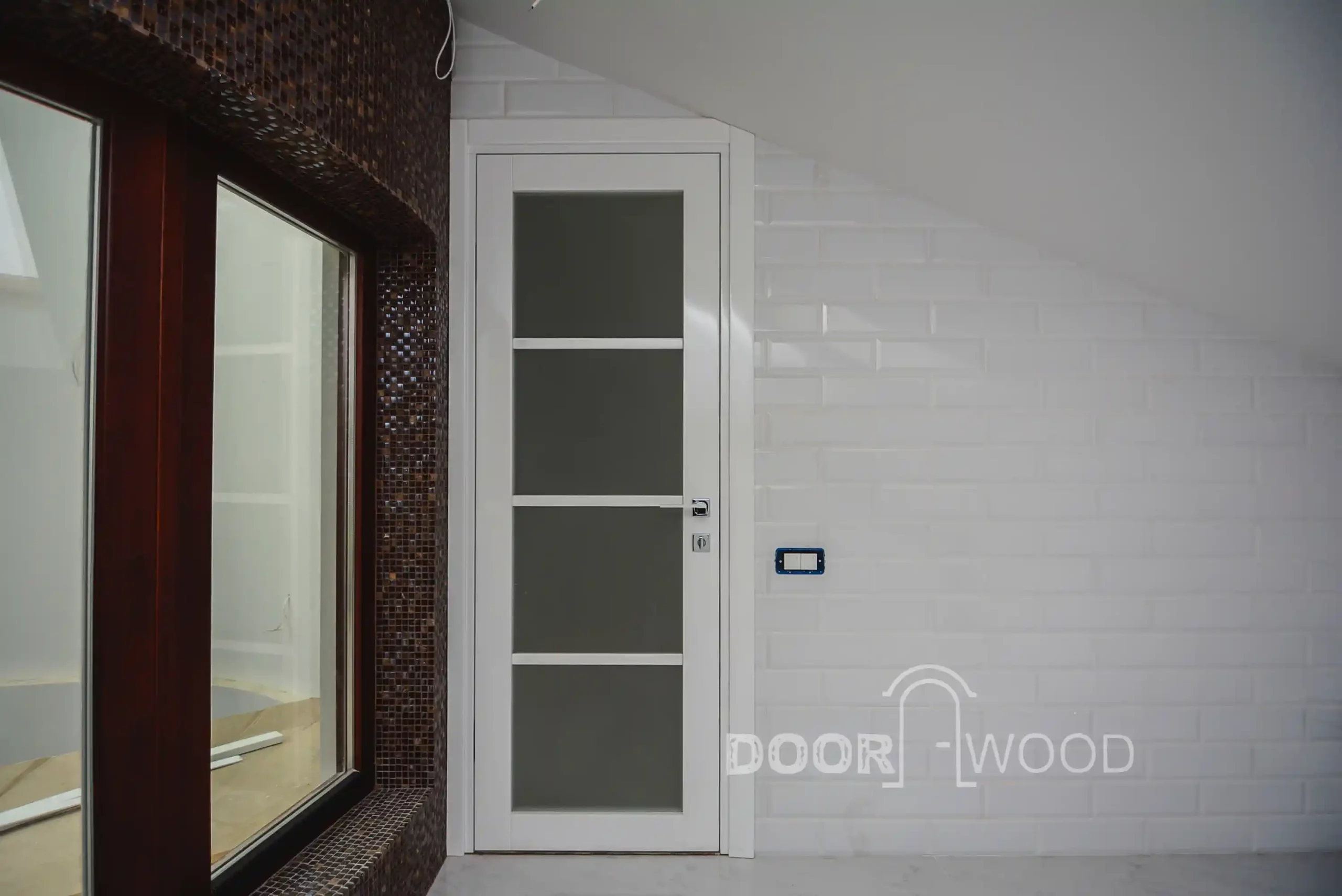 Wooden doors Odessa glass satin