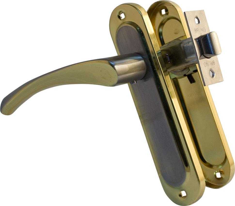 ручка защелка bruno 45мм. дверные ручки 71 ab, с запиранием, комплект, цвет бронза. дверные ручки, петли, защелки bussare. Zcl ручки дверные. комплект ручек для межкомнатных дверей.