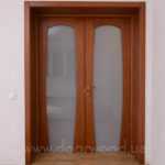 фабрика дверей DoorWooD UA двухстворчатая деревянная дверь из ясеня