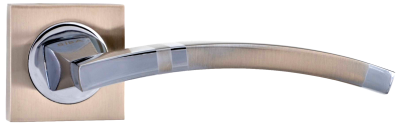 SIBA ECO Ручка дверна ASSOS на розетці А02 мат.нікель - хром (22 07)