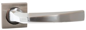 SIBA ECO Ручка дверна DIDIM на розетці А02 мат.нікель - хром (22 07)