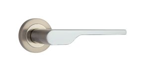 SIBA ECO Ручка дверна EFES на розетці А01 мат.нікель - хром (22 07)