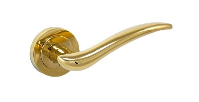 SIBA Ручка дверна APOLLO на розетці R04 золото PVD (03 03)