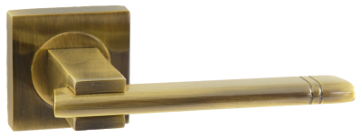 SIBA Ручка дверна KRISTAL на розетці R03 антична бронза (80 80)