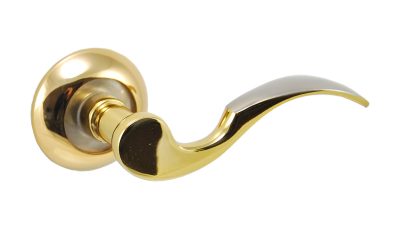SIBA Ручка дверна OSIMO на розетці R02 мат.нікель - темне золото (90 22)