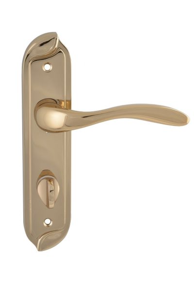 SIBA Ручка дверна VENICE на планці WC - 62 мм темне золото (90 90)