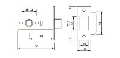 siba zashhipka odinarna 10145 b45 mm bronza antichna ab 1