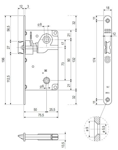 agb centro mehanizm wc bronza korichneva 1