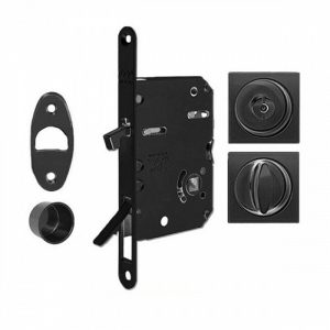 AGB Комплект Scivola TRE WC CLASS kit A для разсувних дверей чорний