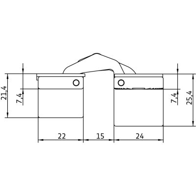 anselmi an 130 2d zavisa prihovana 24h110 mm 10 kg matoviy hrom 14 2