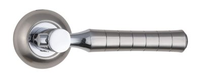 SIBA Ручка дверна PISA на розетці R02 мат.нікель - хром (22 07)