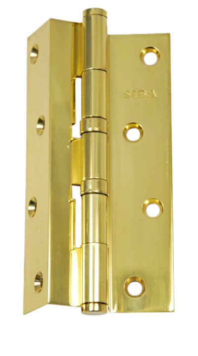 SIBA Завіса латунна кутова універсальна 125 мм 2BB полірована латунь ВР