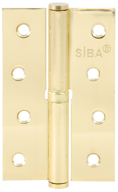 SIBA Завіса сталева 125 мм 1BB полірована латунь BP