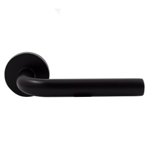 Дверна ручка на розетці Amig MANILLA mod.4RX чорний R ф/з