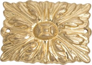 Аксесуар декоративний Ompporro 020748L ROSETTE mm. 33x48пол.латунь