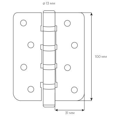 Завіса RDA 100*3*3 (4 подш