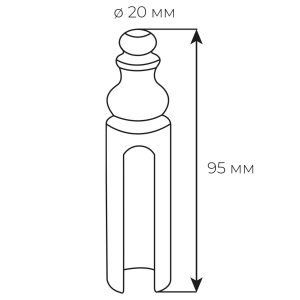 Ковпачок Fimet 3154 F43 мат бронза d.20