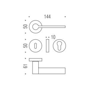 Ручка Colombo Tool MD11RSB хром ф / з