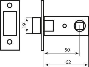 Засувка RDA 252 AB 6-51 ант.латунь