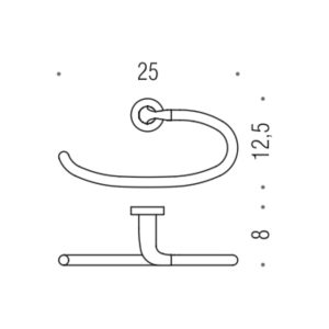 Colombo B2731 Basic Полукруг для рушників хром