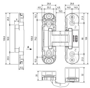 AGB Art. E302000334 Завіса Eclipse 2.0 мат хром