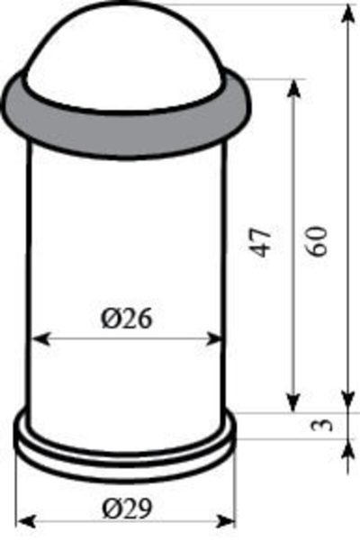 Обмежувач 1568 (Е-325) SС мат.хром