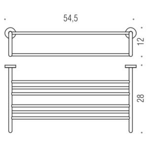 Colombo B2787 Basic Поличка для рушників хром