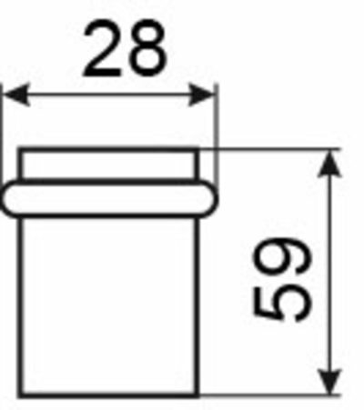 Обмежувач RDA 5937 SB мат.латунь