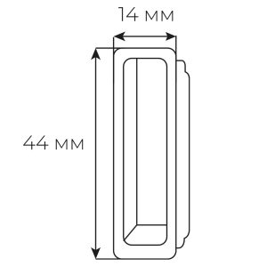 AGB Art. B024029493 Магнитная вставка под ответную планку Polaris Easy-Fix чорна