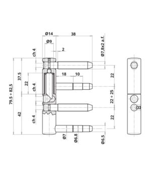 Завіса Otlav CF495140H537-CG495140H525