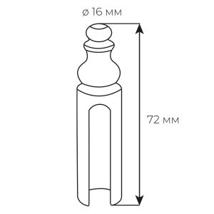 Ковпачок Fimet золото 3154 OF 00 d.16