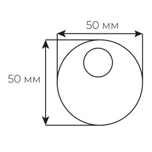 Securemme 4150XF5 Декоративний ковпачок під циліндричну броненакладку 50x15.5mm чорний