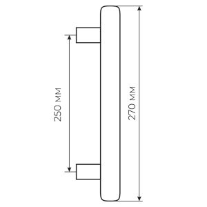 Ручка тягнуча Fimet 1028STG-261 F43 Tasha мат бронза