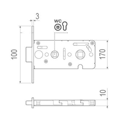 AGB Art. B045028534 Механізм vitra wood WC