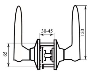 Ручка замок RDA 861 мат хром