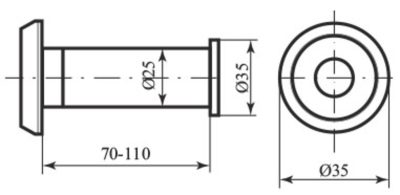 Глазок Protect 70-110 d.25