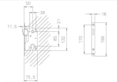 dvernyy zamok tupai 2868 pz 5085 khrom 1