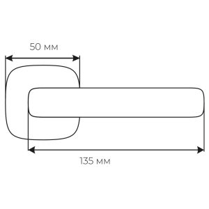 Ручка Fimet 1354-213 F05 Corsa мат хром R ф/з