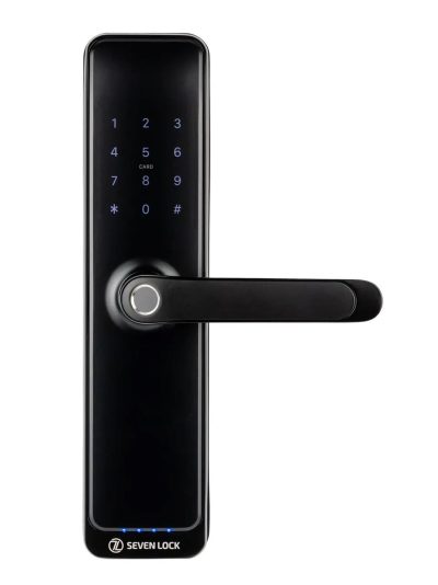 Розумний замок SEVEN LOCK SL-7767BF black (Без врізної частини)