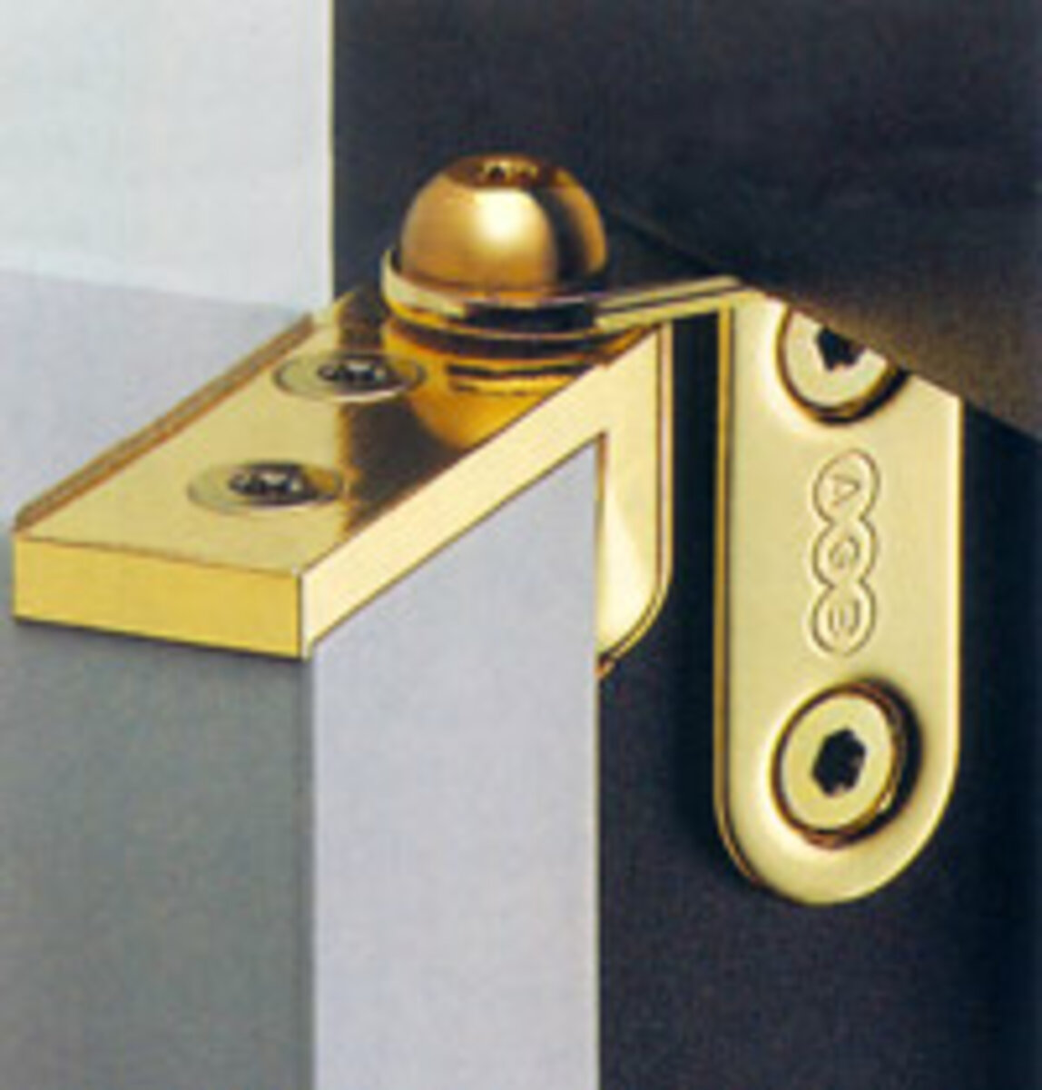 AGB 2R Завіса напівприхована, комплект (верхниз), хром 2 комплект (верхниз)