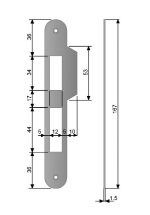 AGB Відповідна частина Centro подвійна з відбійником