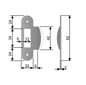AGB Відповідна частина MedianaCentro одинарна з відбійником