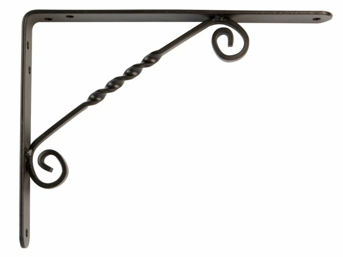 Amig Кронштейн для полиці декоративний мод.11 чорний - 250x200 mm вага полиці до 60 кг 1 Amig Кронштейн для полиці декоративний мод.11 чорний - 250x200 mm вага полиці до 60 кг