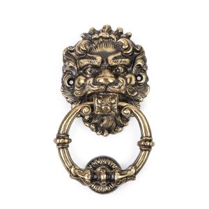 РУЧКА - СТУКАЛКА  "ЛЕВ" бронза матова