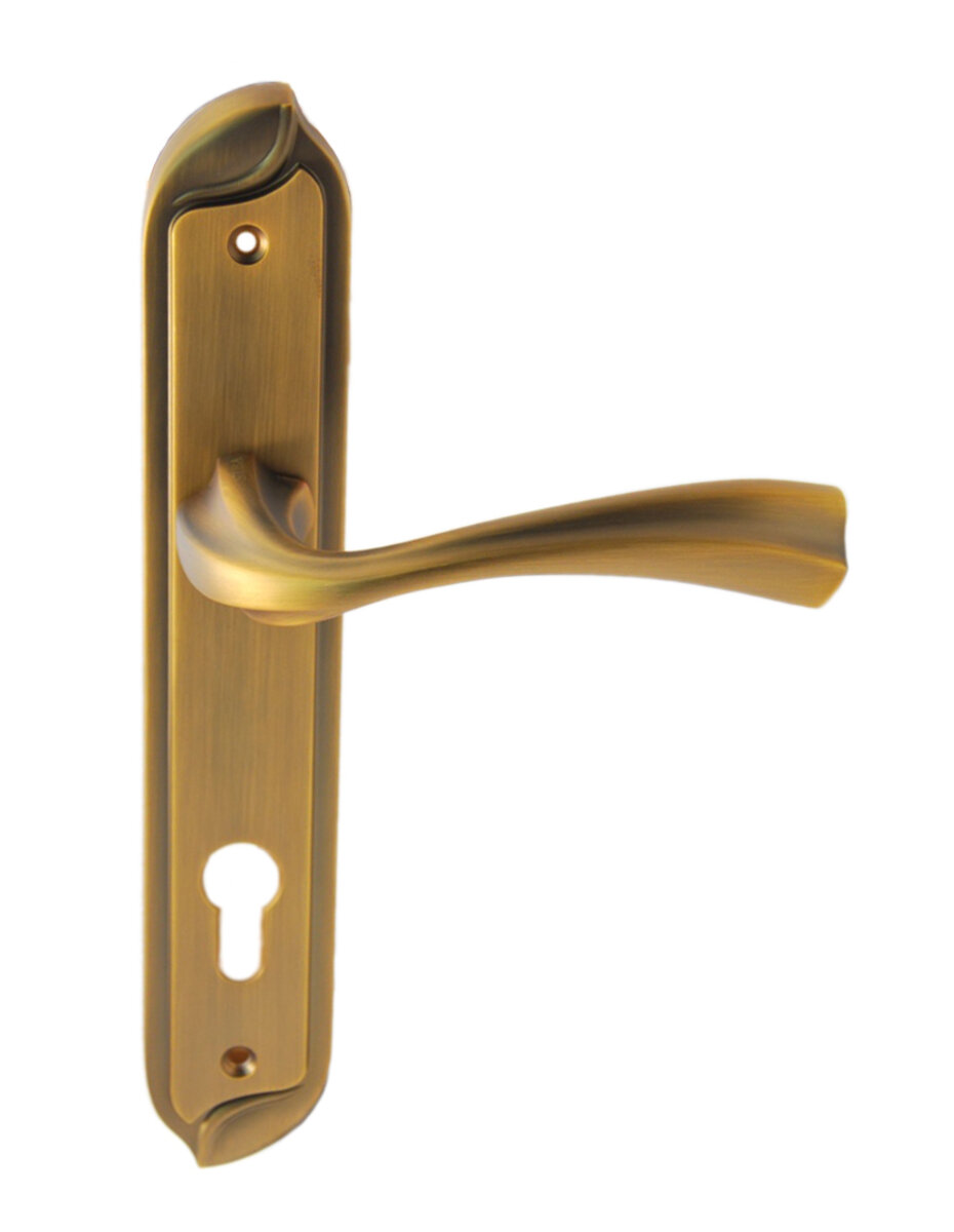 SIBA Ручка дверна CAPRI на планці PZ - 85 мм мат.кава (85 85) 1 SIBA Ручка дверна CAPRI на планці PZ - 85 мм мат.кава (85 85)