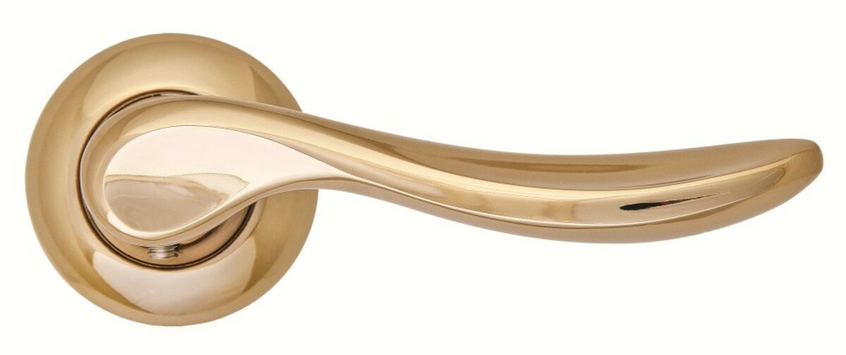 SIBA Ручка дверна LATINA на розетці R02 мат.золото - темне золото (11 21) (N) 1 SIBA Ручка дверна LATINA на розетці R02 мат.золото - темне золото (11 21) (N)