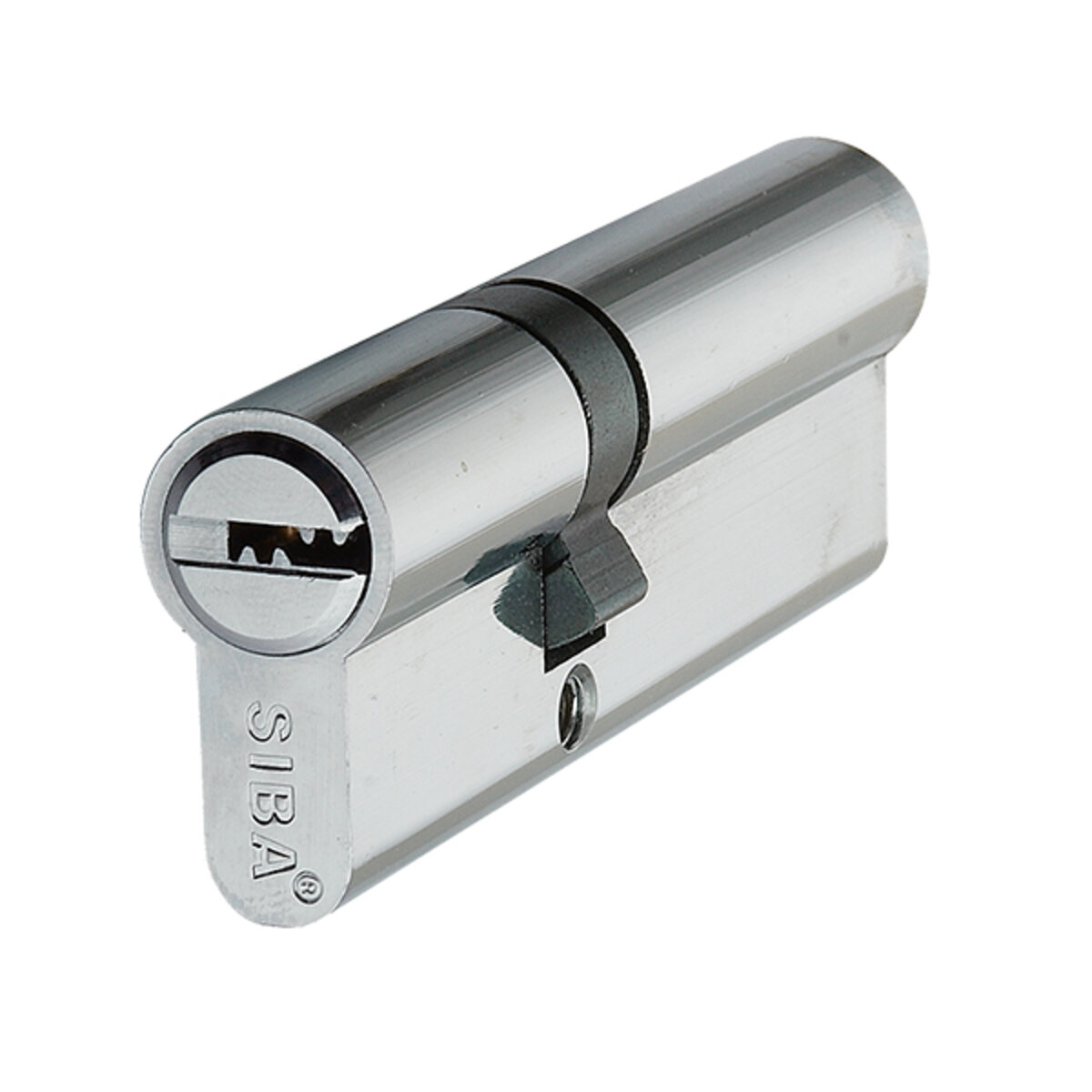 SIBA Циліндр 80 мм (45 х35) кл-кл 5 кл. хром 12180/BК 1 SIBA Циліндр 80 мм (45 х35) кл-кл 5 кл. хром 12180/BК