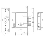 SIBA Замок додатковий для металевих дверей 10257