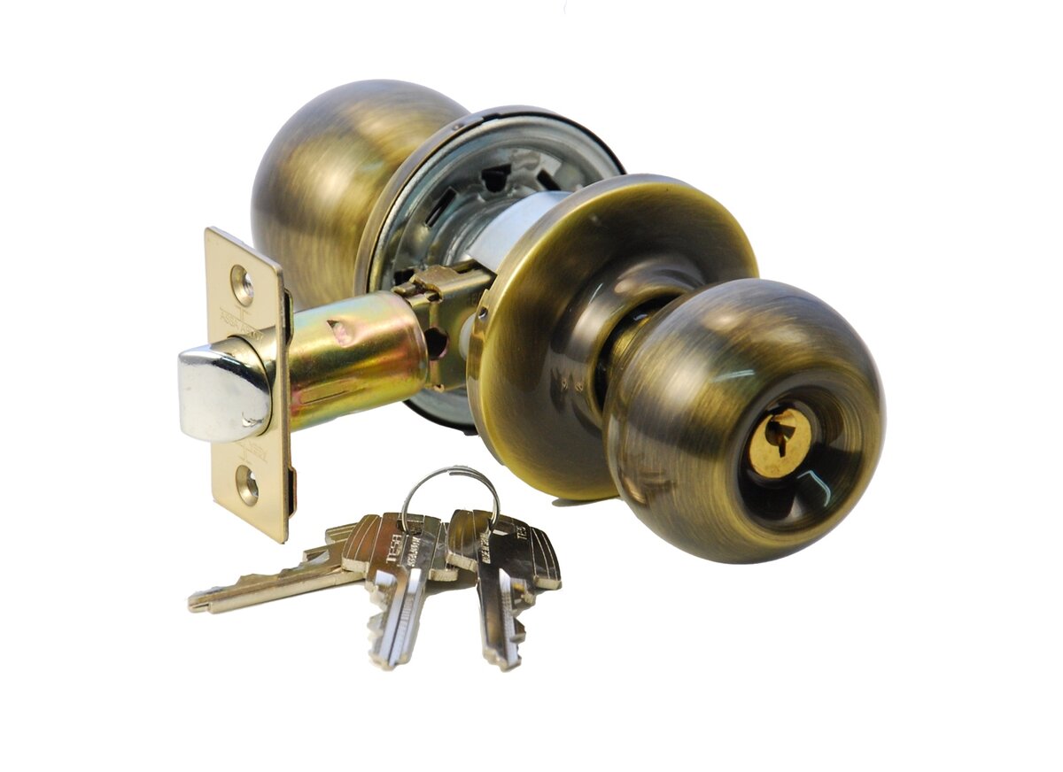 TESA Bola ручка-кноб з ключами PZ антична бронза 1 TESA Bola ручка-кноб з ключами PZ антична бронза