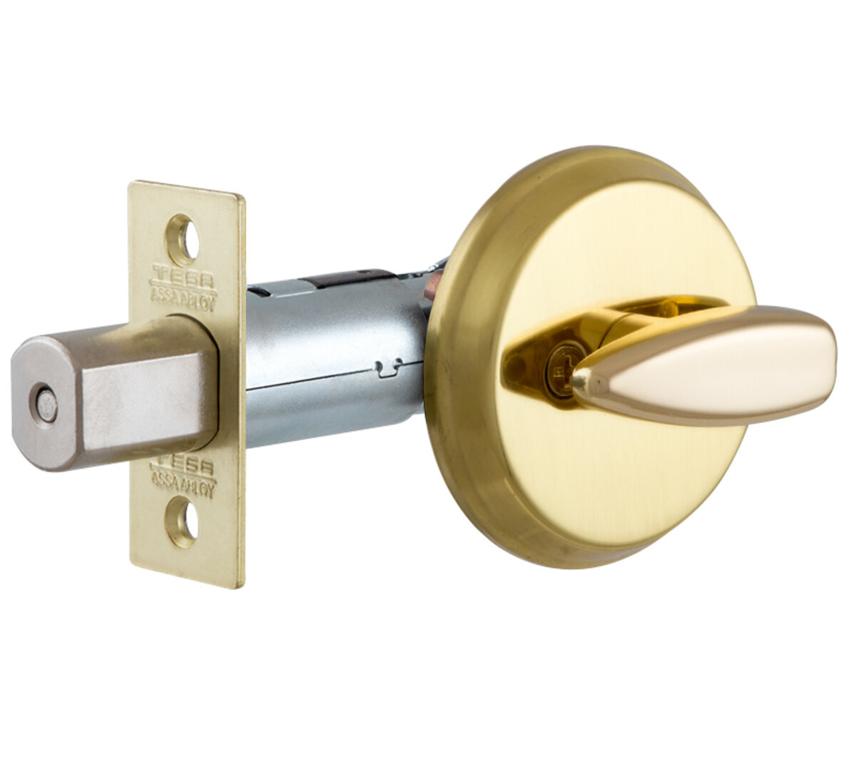 TESA Засувка Deadlock 514 (до 72 мм) латунь полірована* C.1 1 TESA Засувка Deadlock 514 (до 72 мм) латунь полірована* C.1